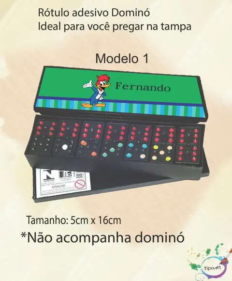 Adesivo para Dominó-pica Pau