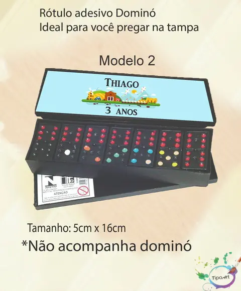 Adesivo para Dominó-pipa e Catavento