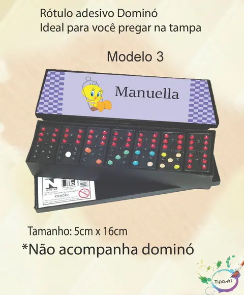 Adesivo para Dominó-piu Piu