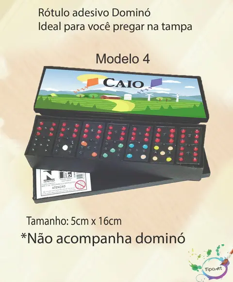 Adesivo para Dominó-pipa e Catavento
