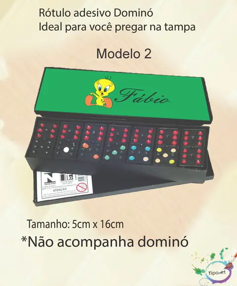 Adesivo para Dominó-piu Piu
