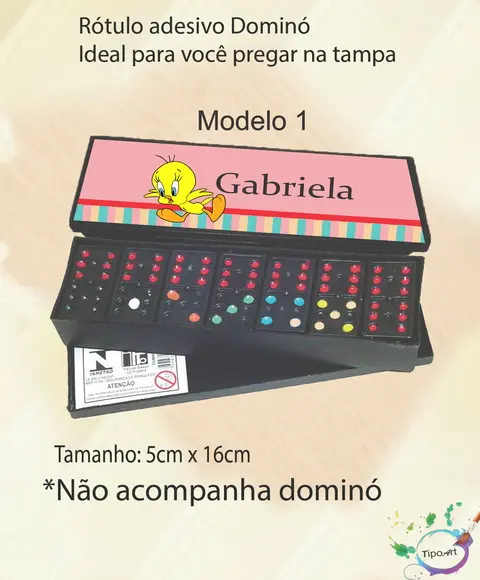 Adesivo para Dominó-piu Piu