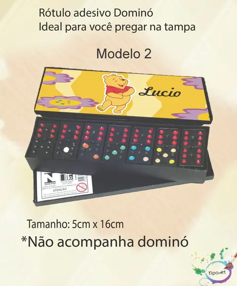 Adesivo para Dominó-pooh