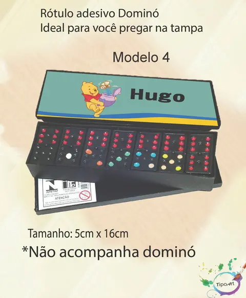 Adesivo para Dominó-pooh