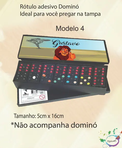 Adesivo para Dominó-rei Leão