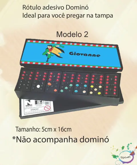 Adesivo para Dominó-robin