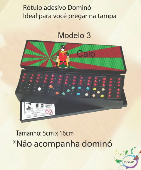 Adesivo para Dominó-robin