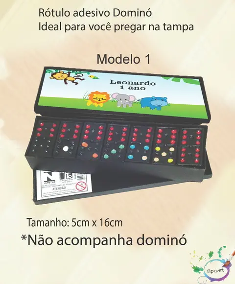 Adesivo para Dominó-safári