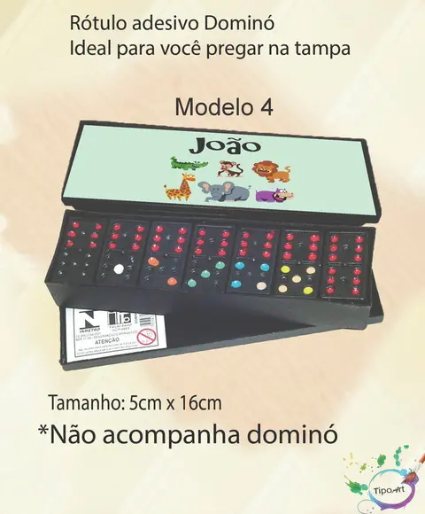 Adesivo para Dominó-safári