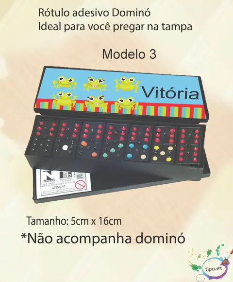Adesivo para Dominó-sapinho