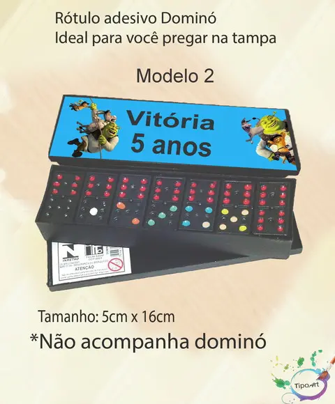 Adesivo para Dominó-shrek