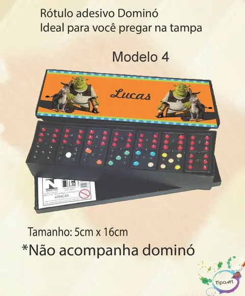 Adesivo para Dominó-shrek