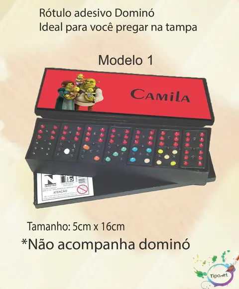 Adesivo para Dominó-shrek