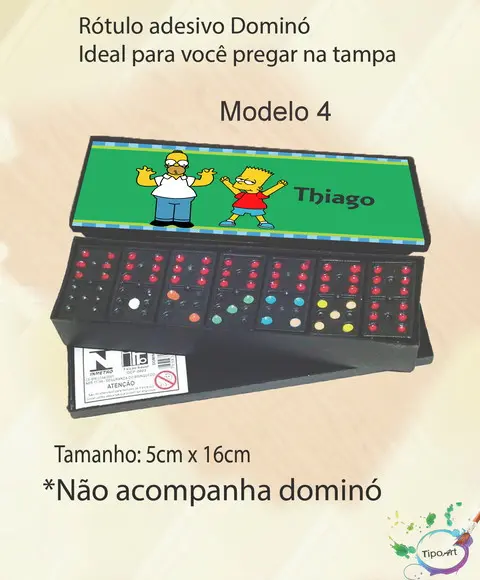 Adesivo para Dominó-simpson