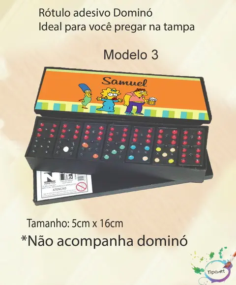 Adesivo para Dominó-simpson