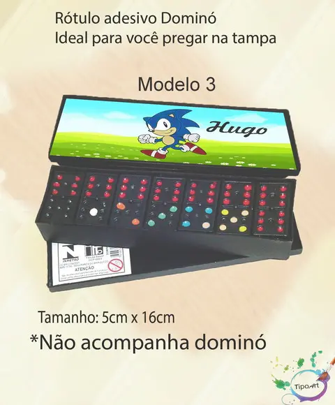 Adesivo para Dominó-sonic