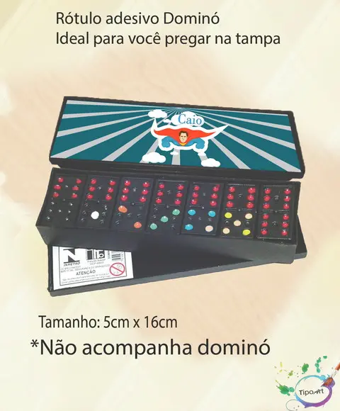 Adesivo para Dominó-super Herói