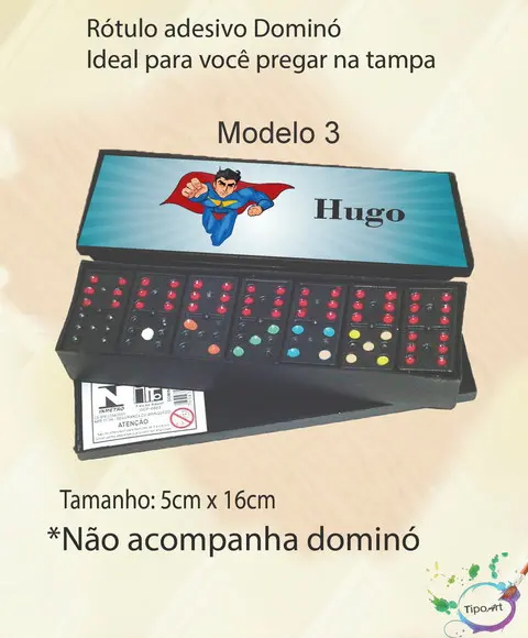 Adesivo para Dominó-super Herói