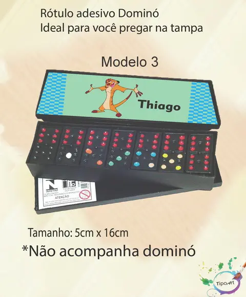 Adesivo para Dominó-timão