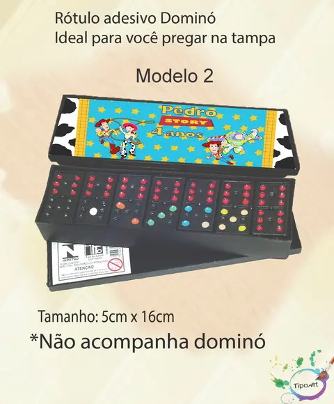 Adesivo para Dominó-toy Story