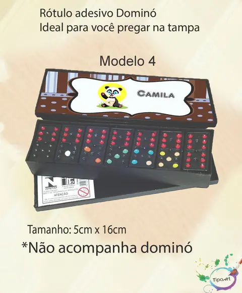 Adesivo para Dominó-ursinho