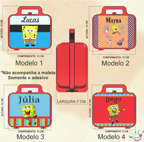 Adesivo para Maletinha-bob Esponja