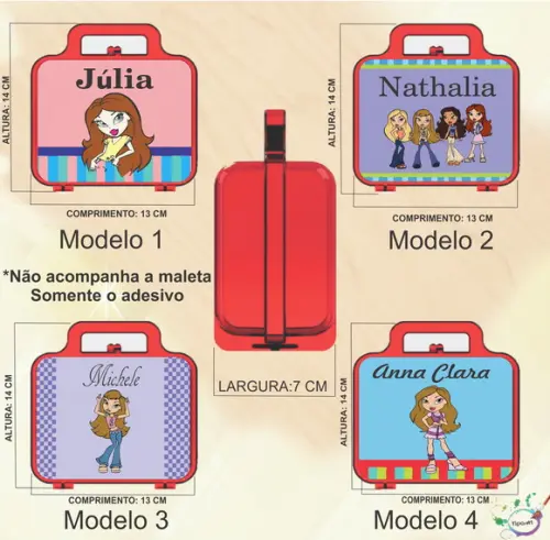 Adesivo para Maletinha-bratz