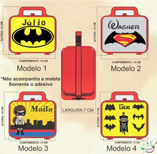 Adesivo para Maletinha-batman