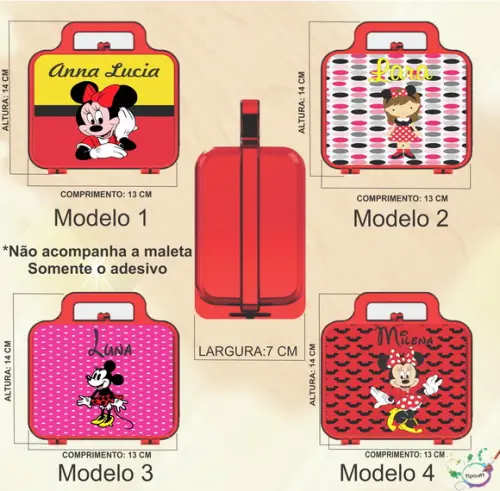Adesivo para Maletinha-minnie