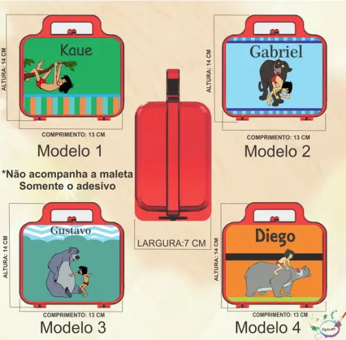 Adesivo para Maletinha-mogli
