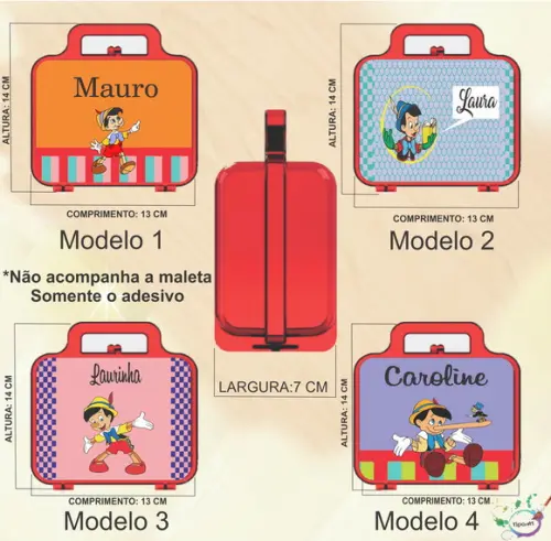 Adesivo para Maletinha-pinóquio