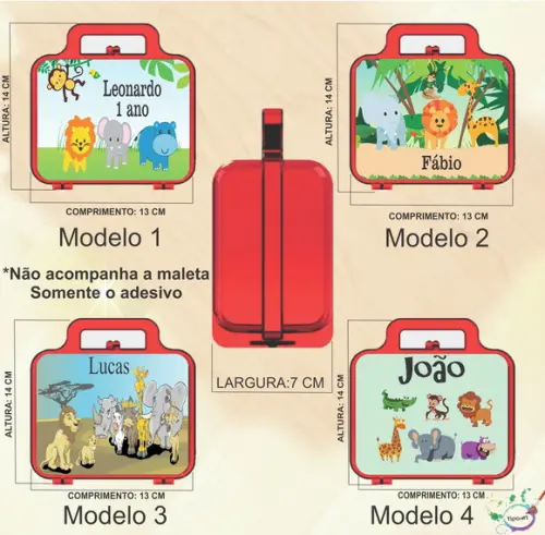 Adesivo para Maletinha-safari