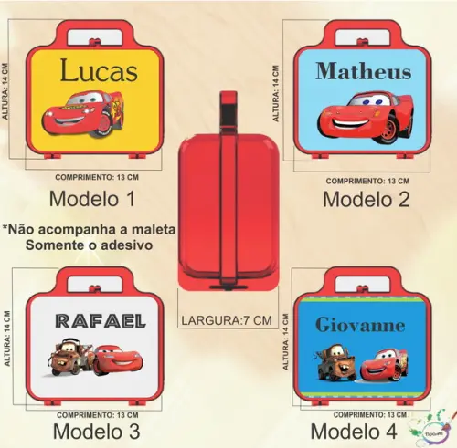 Adesivo para Maletinha-relâmpago