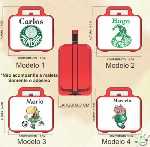 Adesivo para Maletinha-verdão