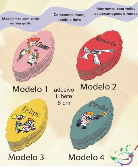 Adesivo para Mini Tubete 8 Cm-dexter