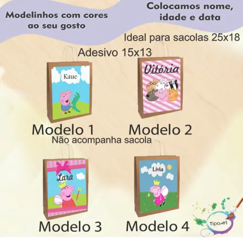 Adesivo para Sacola 15x13