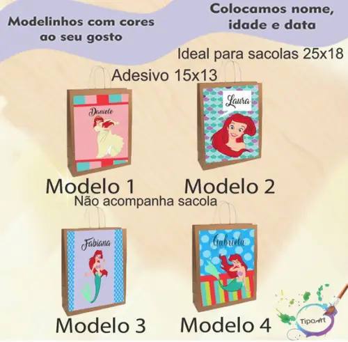 Adesivo para Sacola 15x13 -ariel