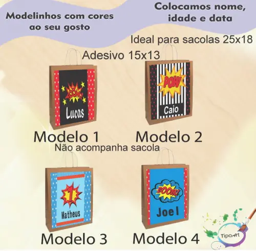 Adesivo para Sacola 15x13 -bomba