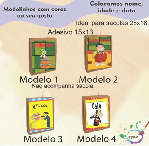 Adesivo para Sacola 15x13 -chaves