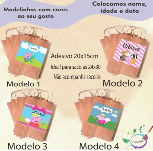 Adesivo para Sacola 20x15