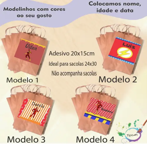 Adesivo para Sacola 20x15 - Flash