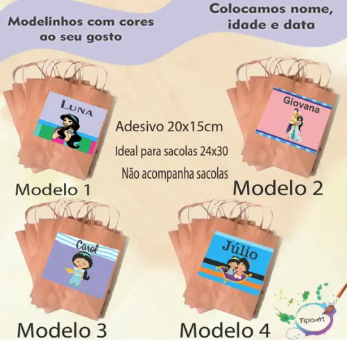 Adesivo para Sacola 20x15 -jasmine