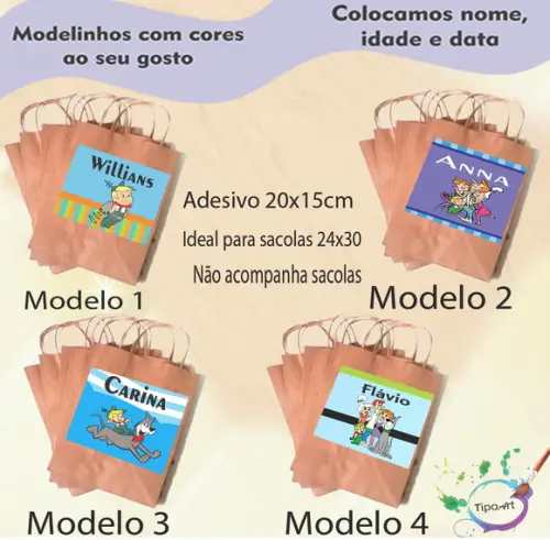 Adesivo para Sacola 20x15 -jetsons
