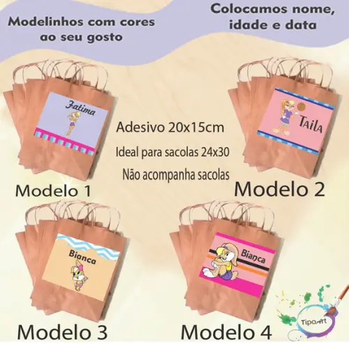 Adesivo para Sacola 20x15 -lola