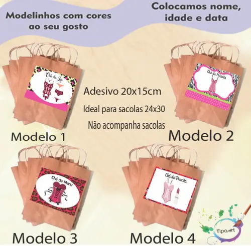 Adesivo para Sacola 20x15 -lingerie#1