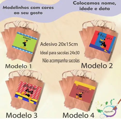 Adesivo para Sacola 20x15 -patolino