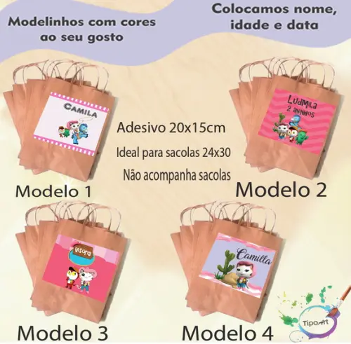 Adesivo para Sacola 20x15 -sheriff Calie do Oeste