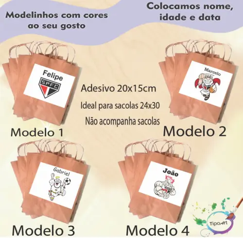 Adesivo para Sacola 20x15 -sp