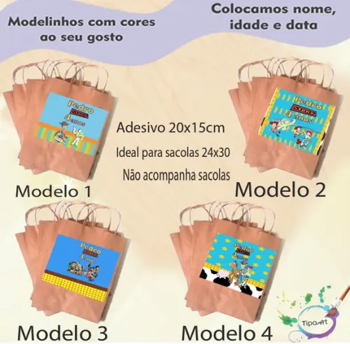 Adesivo para Sacola 20x15 -toy Story