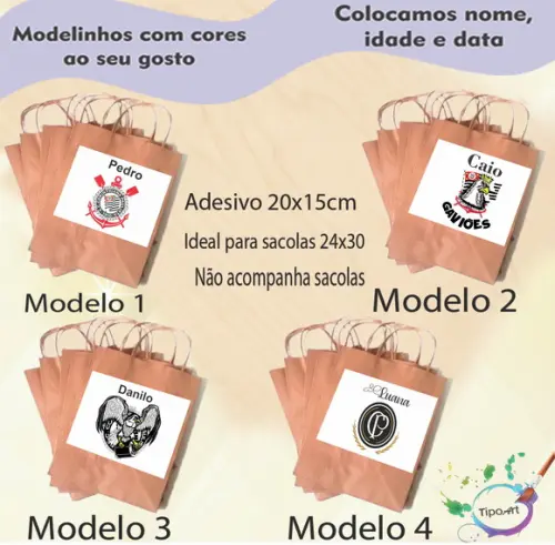 Adesivo para Sacola 20x15 -timão